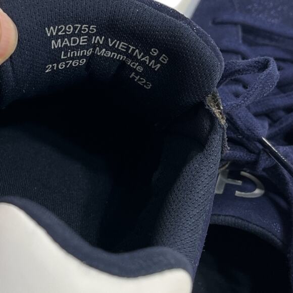 Cole Haan GC Daily Suede Sneaker Navy Blue Crosscourt Womens sz 9 - Picture 13 of 14
